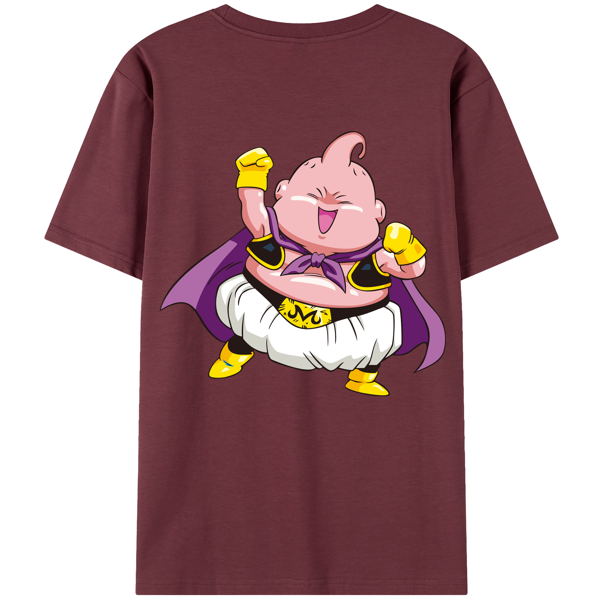 （画像用） ドラゴンボール 魔人ブウ DRAGON BALL Majin Buu 綿100％半袖Tシャツ（背面プリント）